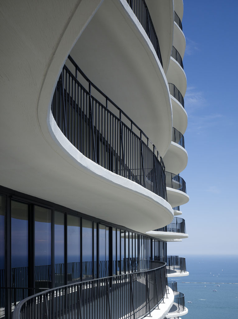 The Aqua Tower balconies