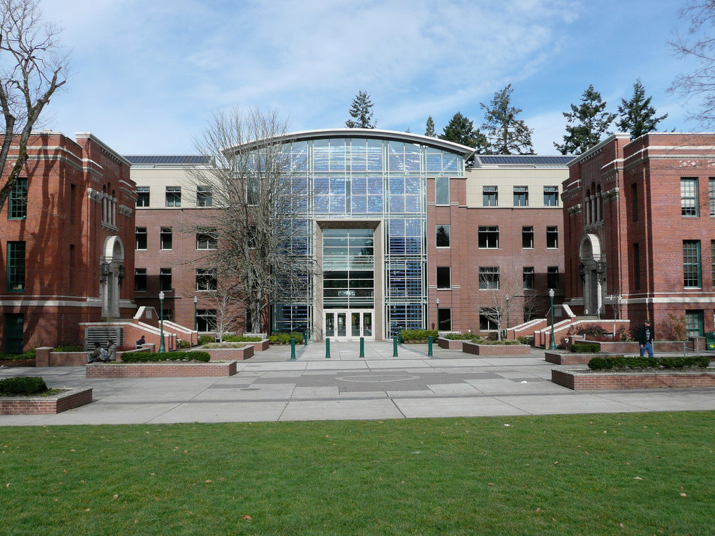 University of Oregon campus.