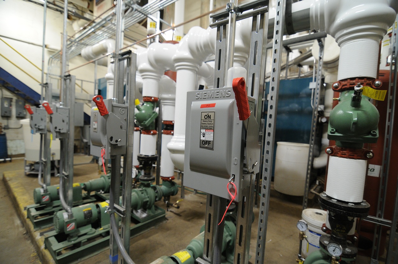 Building Automation System BAS hot water pumps