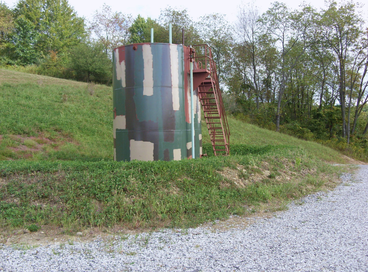 natural gas production brine water tanks