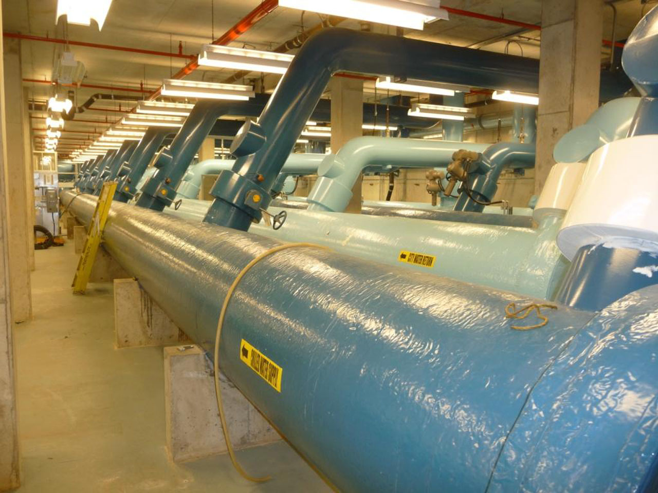 energy transfer station for Toronto's Deep Lake Water Cooling System