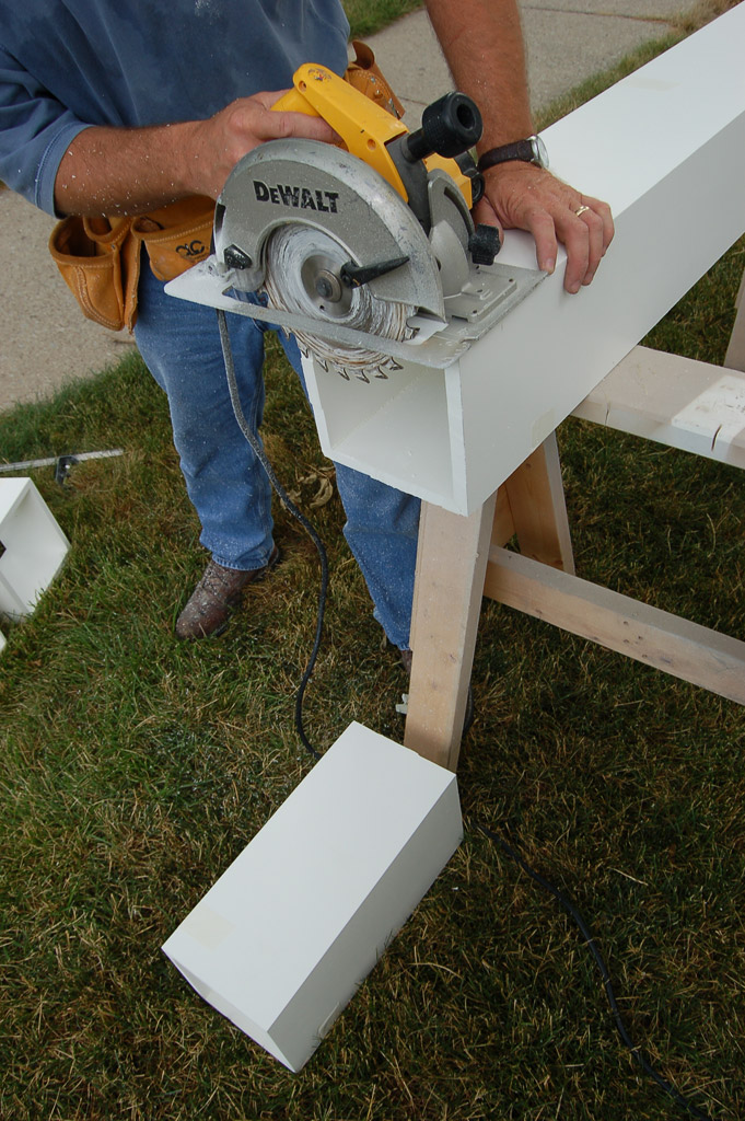 Cutting Column Wrap to Length