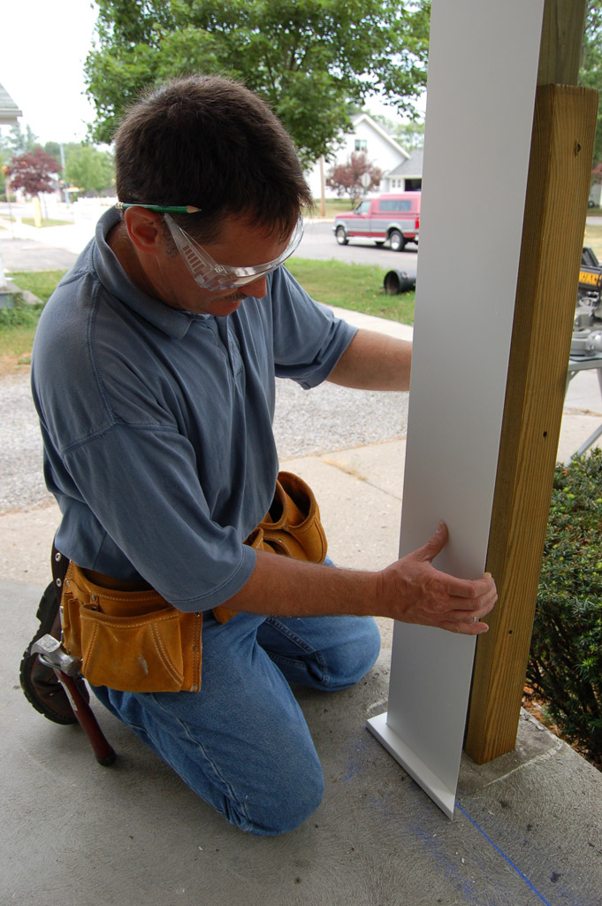 Installing PVC Column Wraps