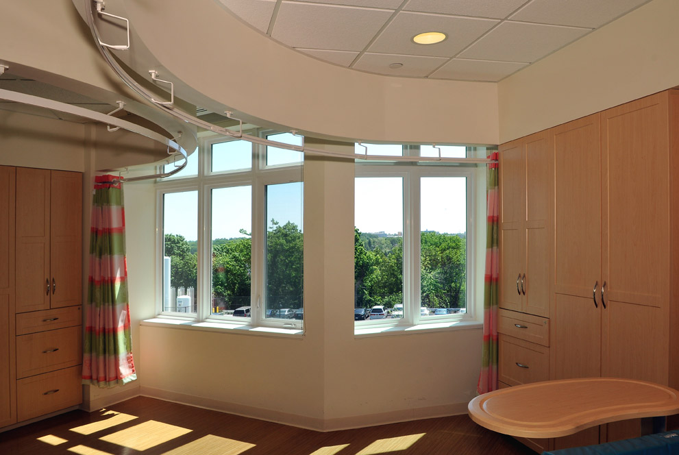 Interior room view of Elizabeth Seton Pediatrics Center with ENERGY STAR-qualified windows.  .