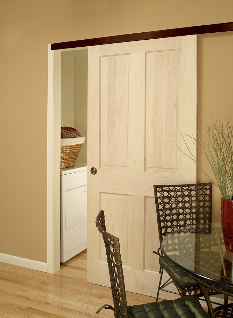 How do you install a pocket door frame?