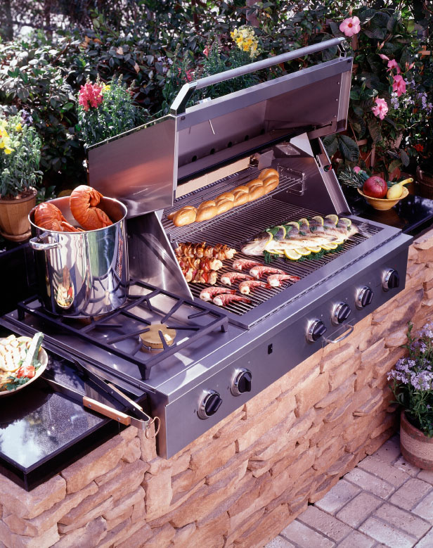 Outdoor Kitchens, Grill Detail