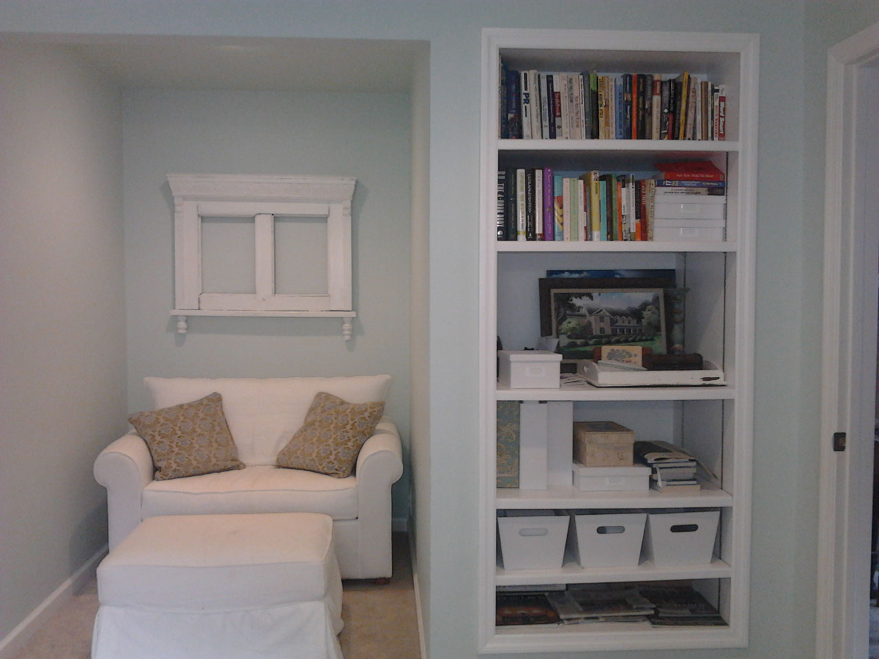 Home Office book shelving and seating