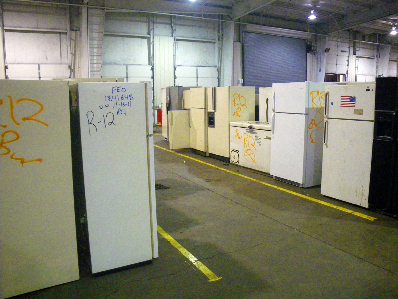 Refrigerators to be recycled