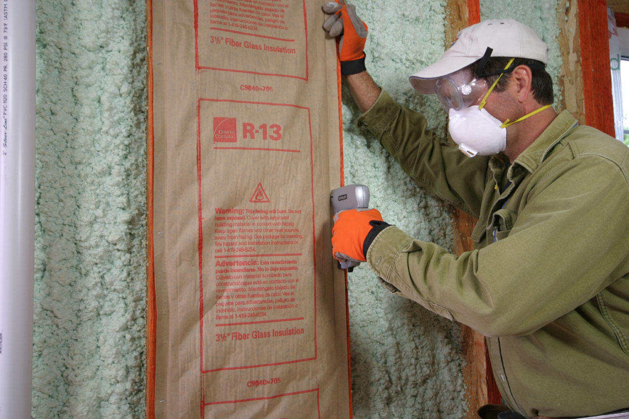 Jeff Installing Insulation