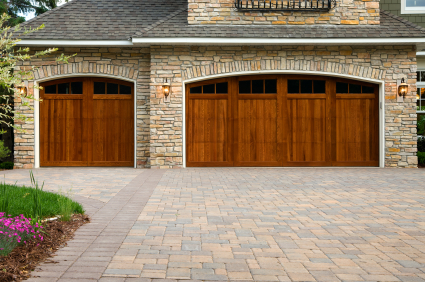 Carriage house-style garage door