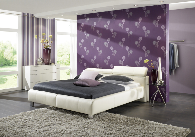 purple toned environmentally friendly wallcovering