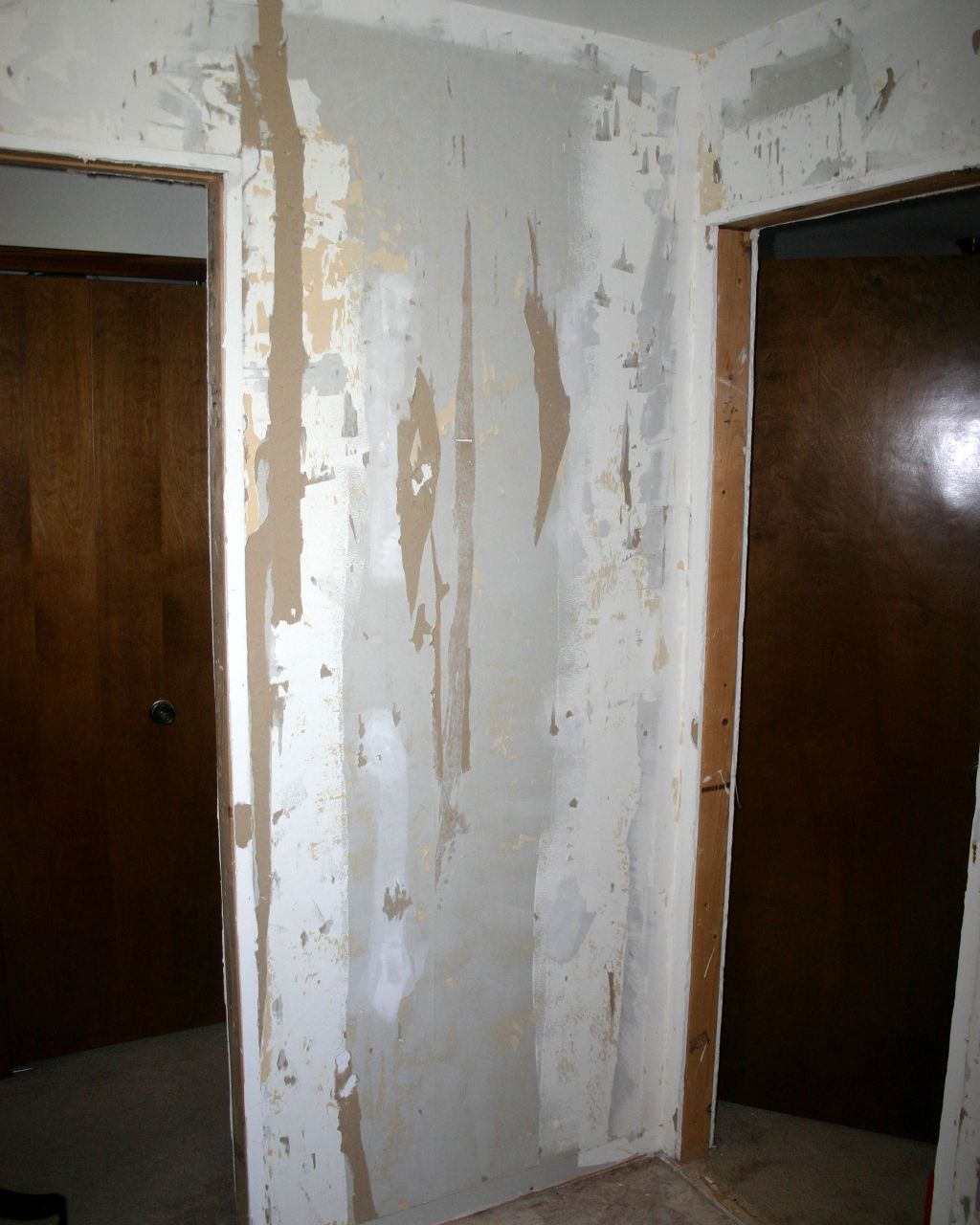 wall after wallpaper removal