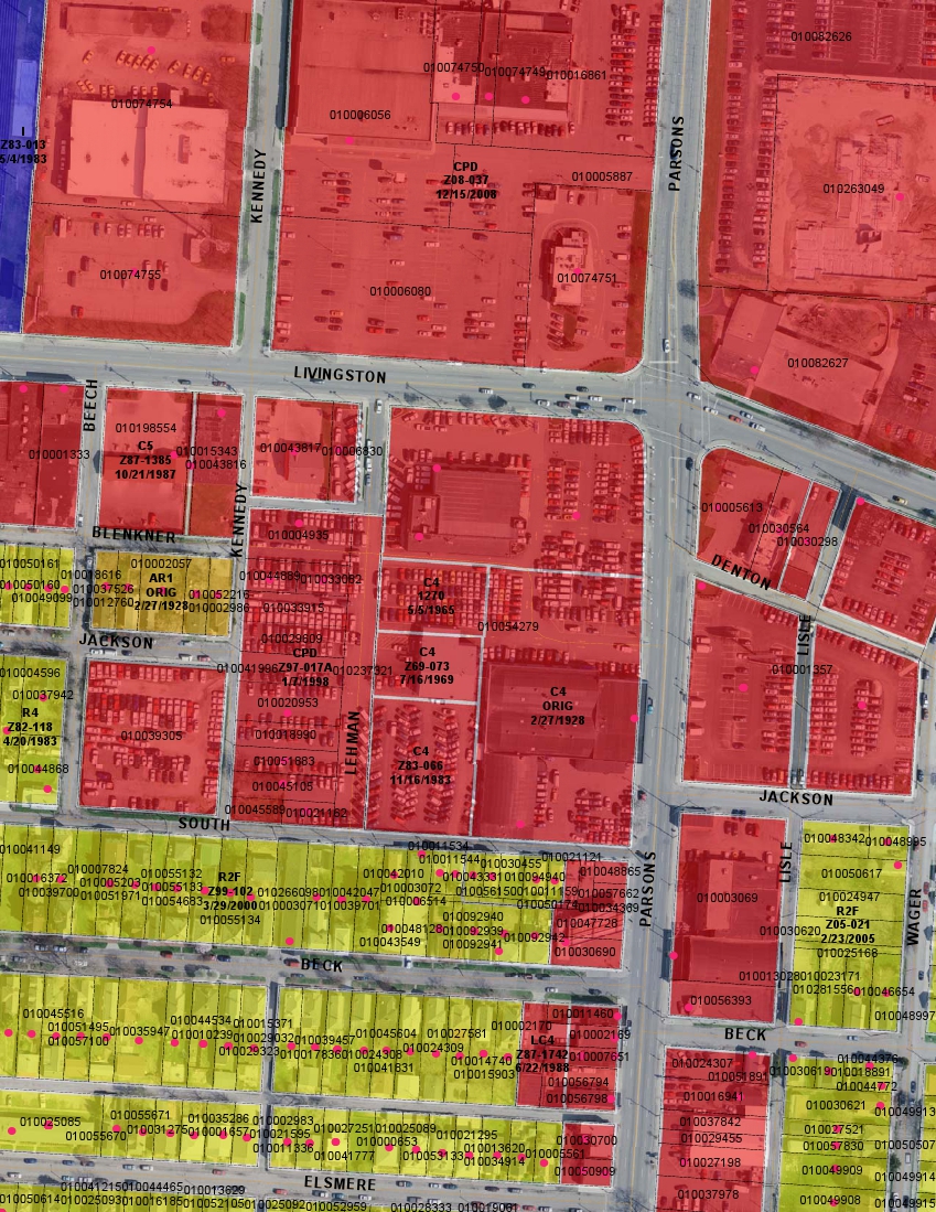 residential zoning map sample