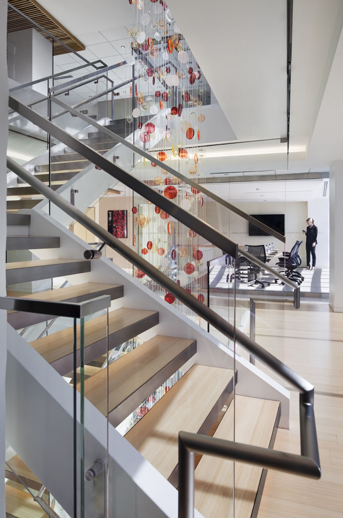 American Society of Hematology headquarters interior stairs by RTKL Architects
