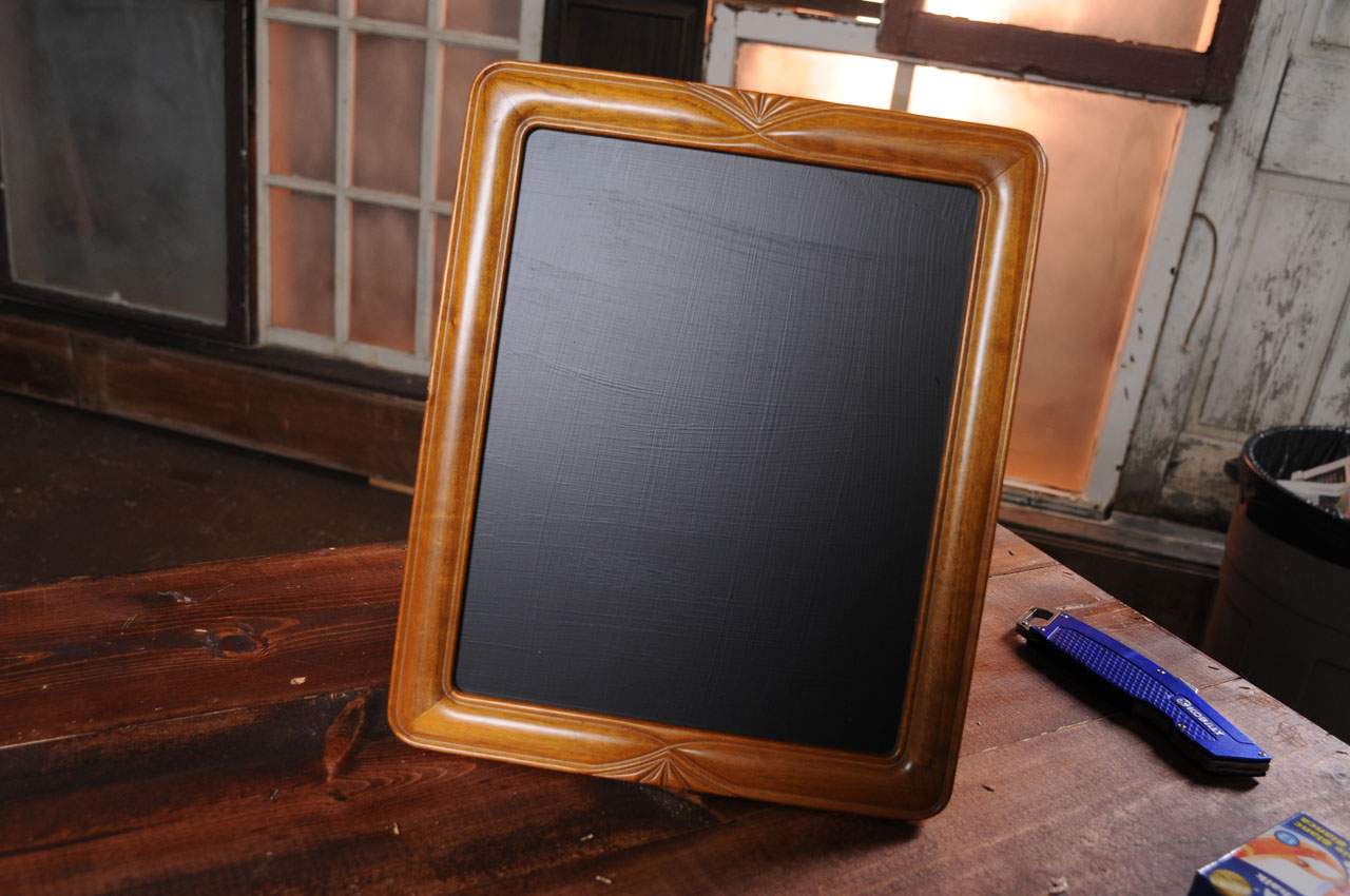 DIY framed chalkboard