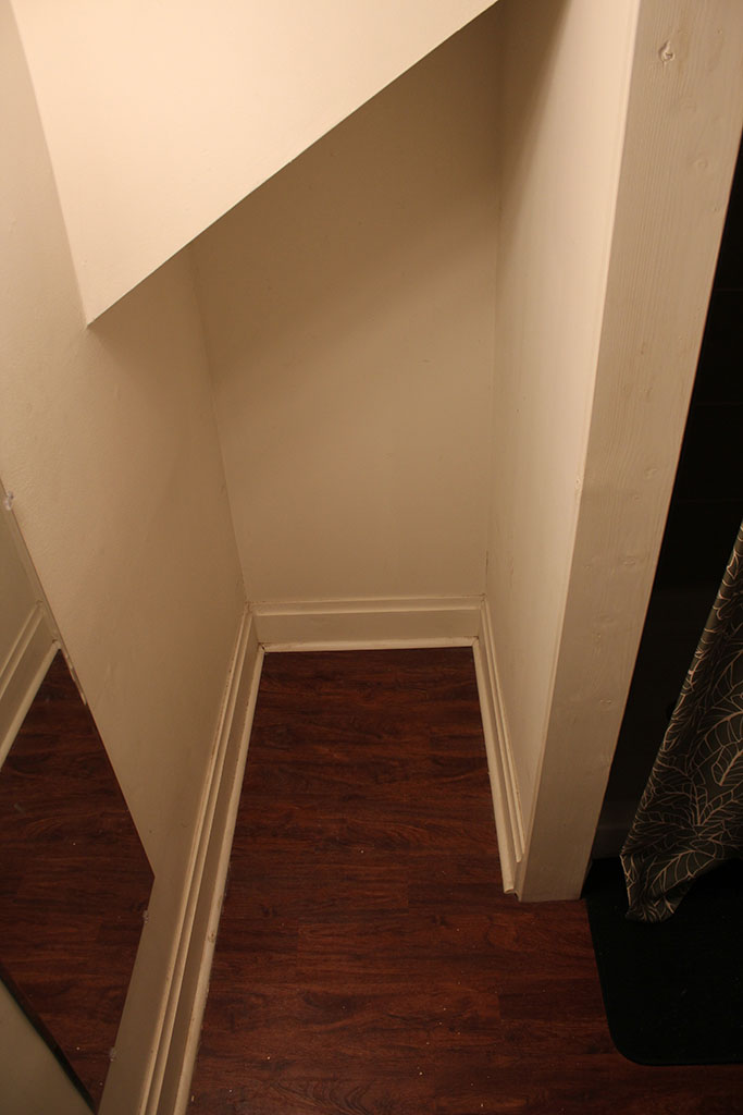 small closet-sized nook