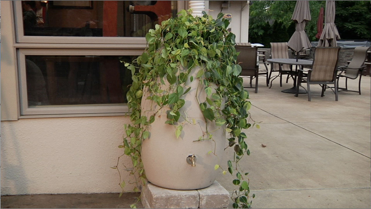 Upcycled Rain Barrel