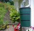 Rain Barrel Connected To Downspout - Rick Atkinson