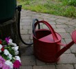 Watering Can Is Filled From Rain Barrel - Rick Atkinson