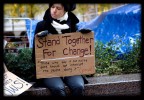Young Woman With Stand Together Sign - CC BY SA 3.0 - By Debra M