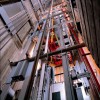 Shaft view of an MRL Elevator - Photo courtesy of ThyssenKrupp