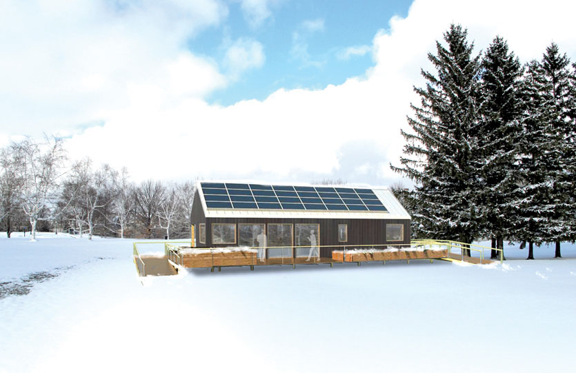 2011 Solar Decathlon Middlebury College Self-Reliance exterior Rendering