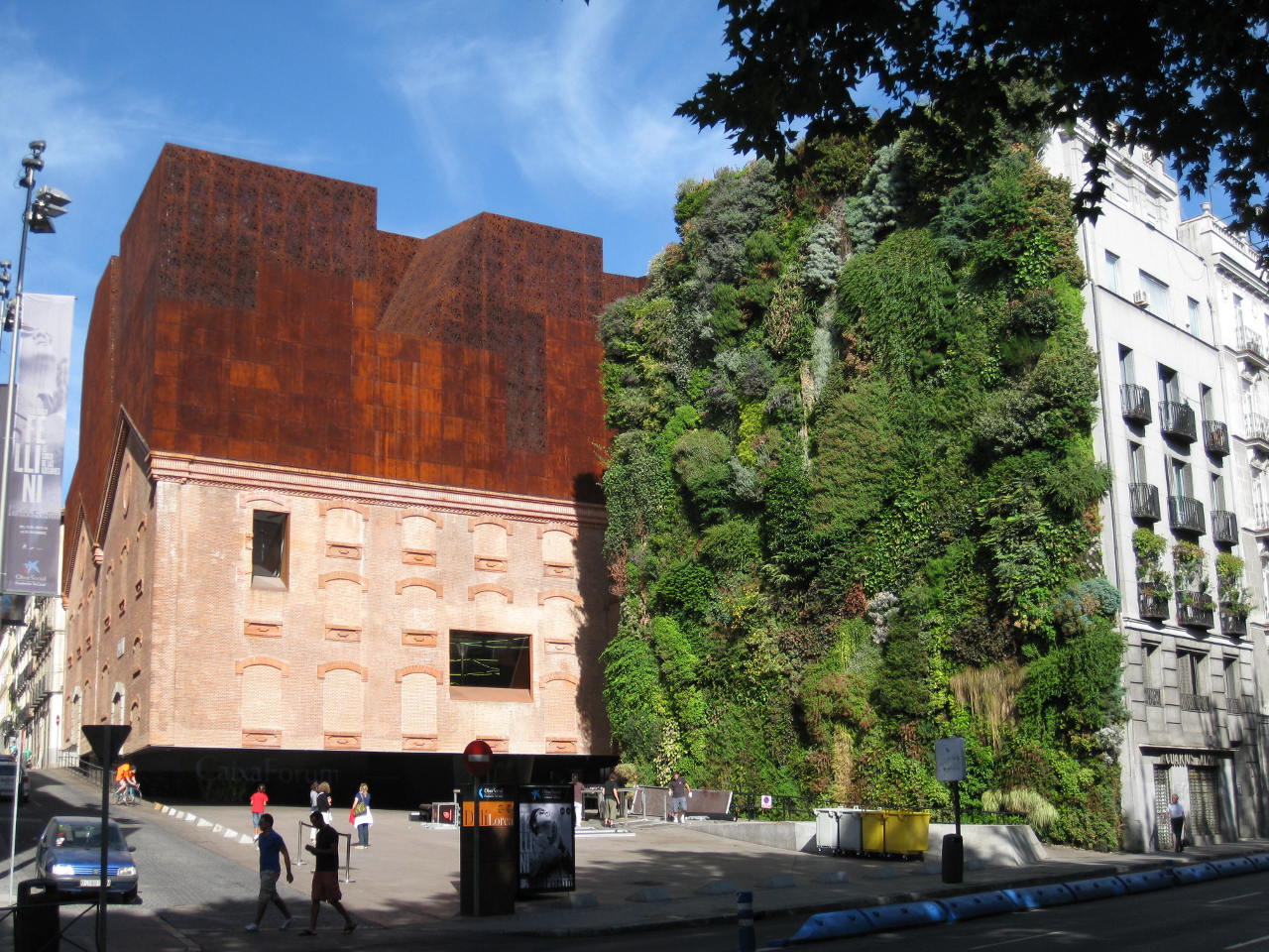 Patrick Blanc's Vertical Garden and Caixa Forum in Madrid, Spain