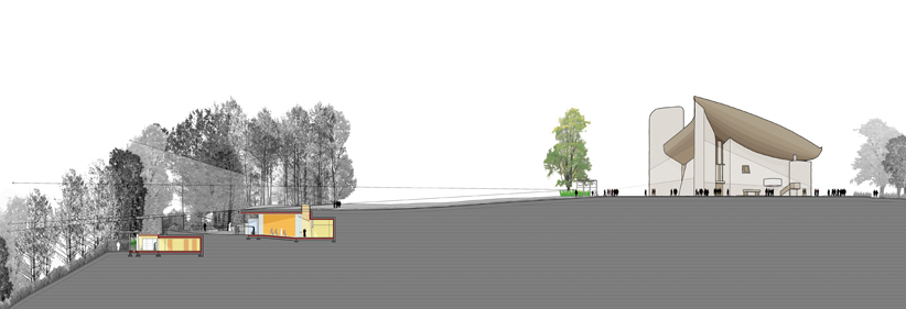 Renzo Piano’s Ronchamp Expansion  site plans