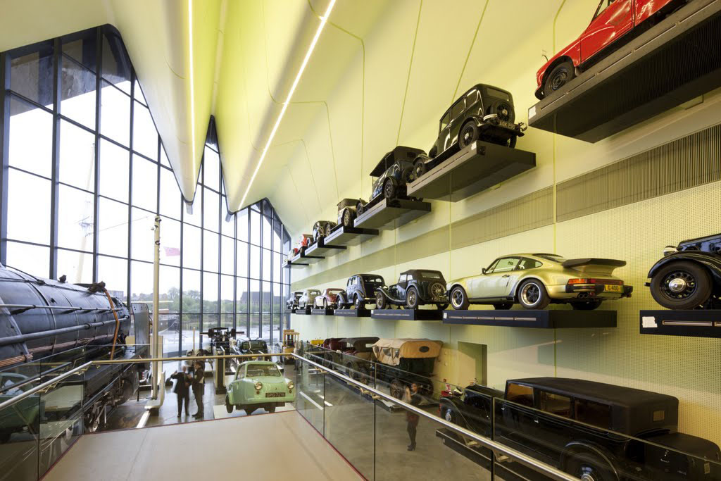 Zaha Hadid Architects’ Riverside Museum of Transport and Travel Wall of Cars