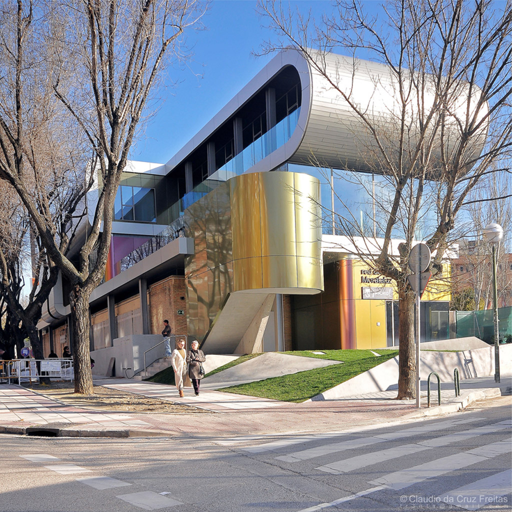 Exterior of Vivero de Empresas Moratalaz, in Madrid | Image courtesy of a3arquitectos