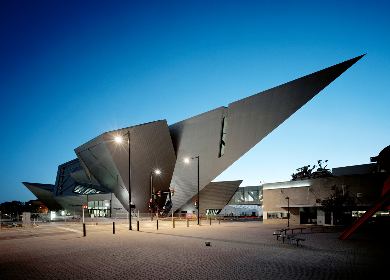Cantilever of The Denver Art Museum layout by Daniel Libeskind