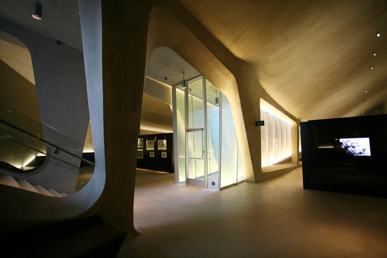 Interior exhibits of the Los Angeles Museum of the Holocaust by Belzberg Architects
