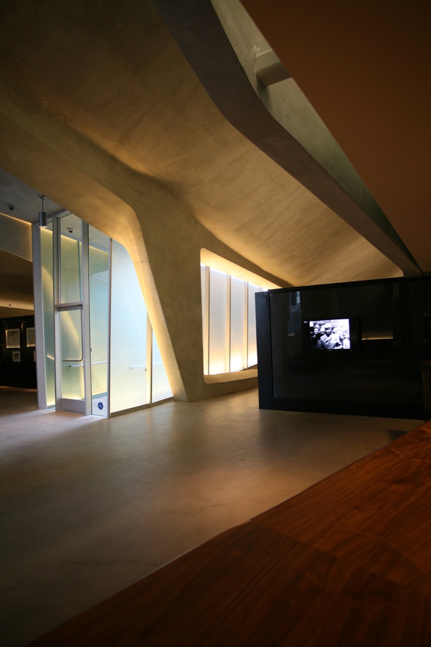 Interior of the Los Angeles Museum of the Holocaust by Belzberg Architects