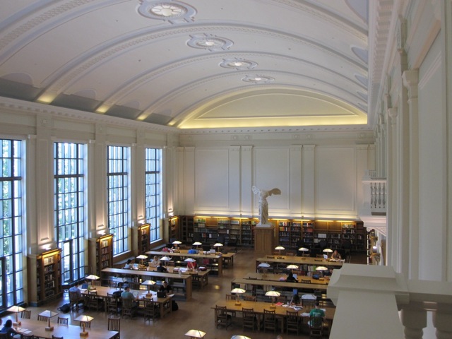 The Ohio State University's William Oxley Thompson Memorial Library reading room