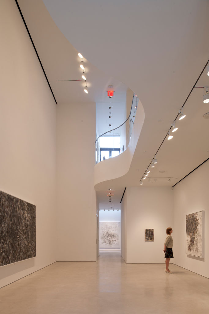 The interior art exhibits of New York City's Sperone Westwater Gallery by Foster + Partners