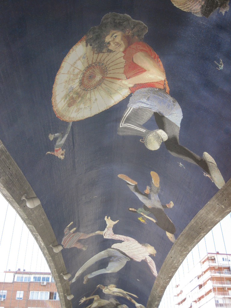 Murals of Madrid's Puentes Cascaras by West 8