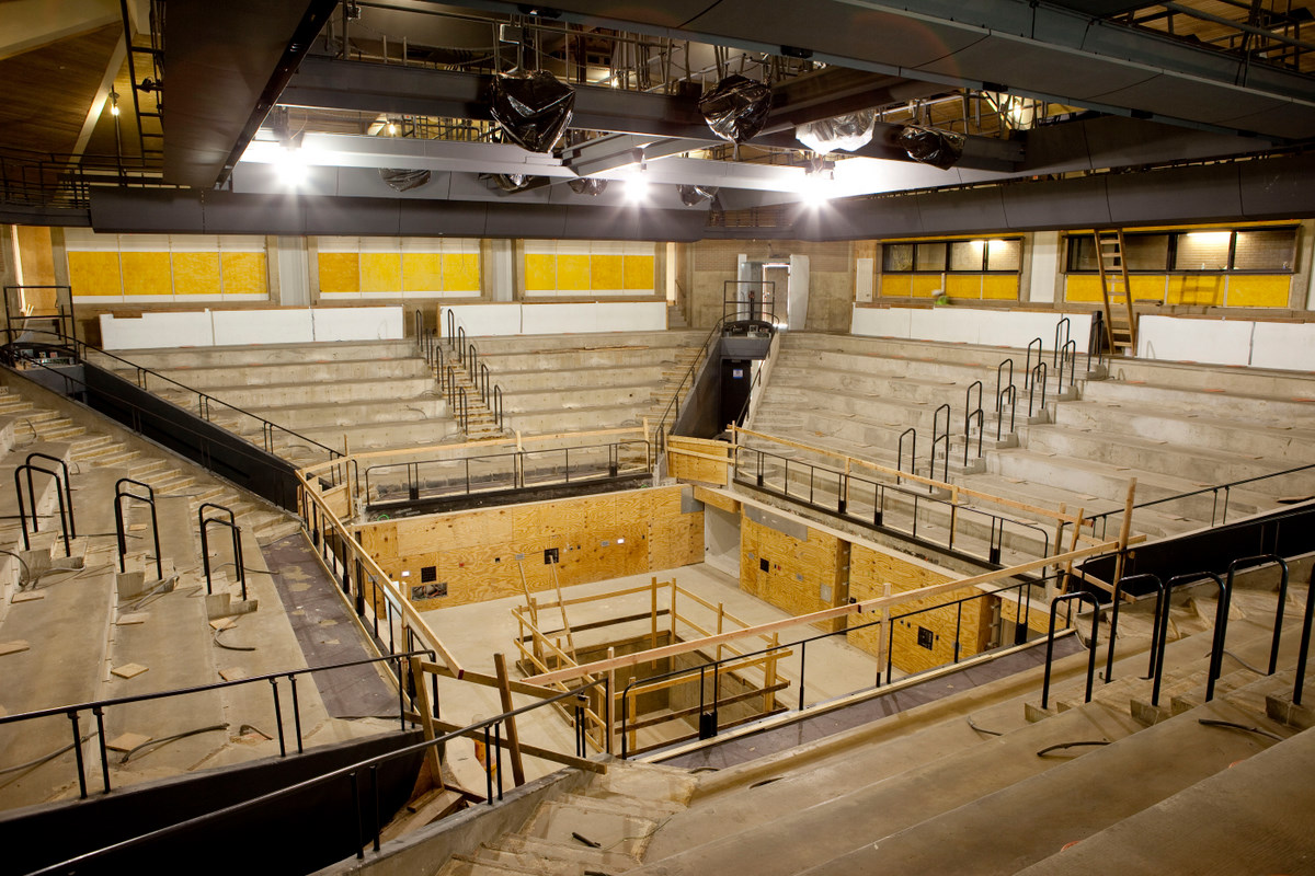 Bing Thom's Arena Stage Expansion construction within the Fichandler Stage in Washington, DC