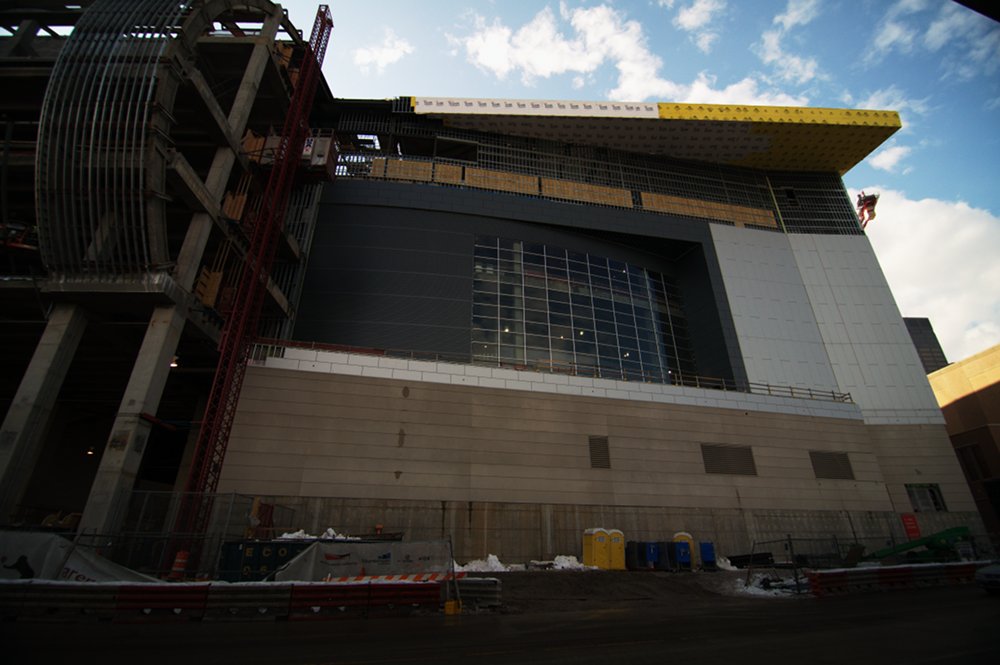 University of Louisville Arena under construction designed by Populous