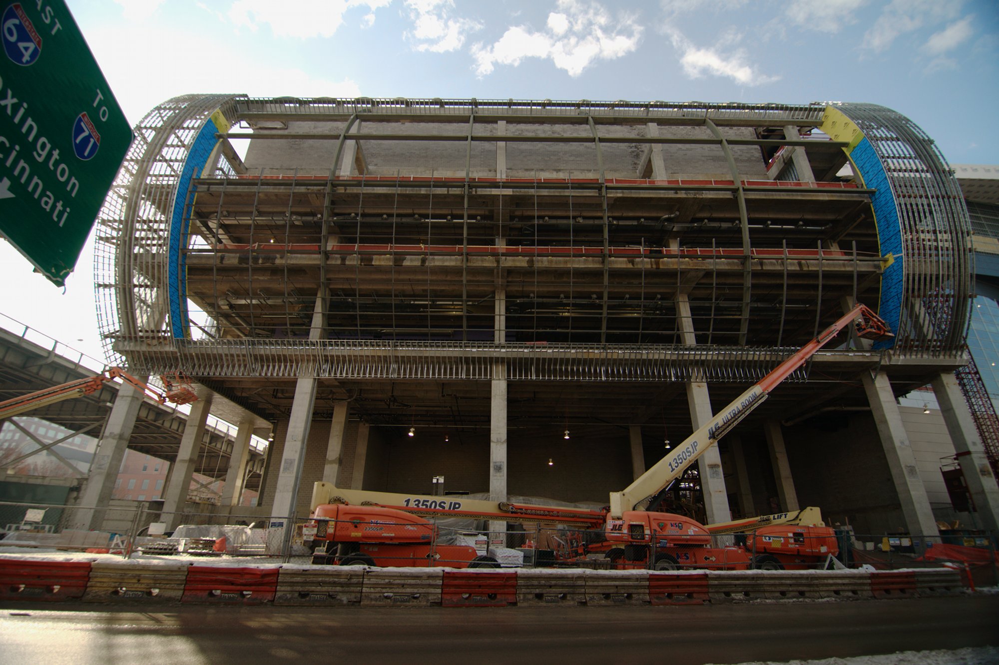 University of Louisville Arena under construction designed by Populous