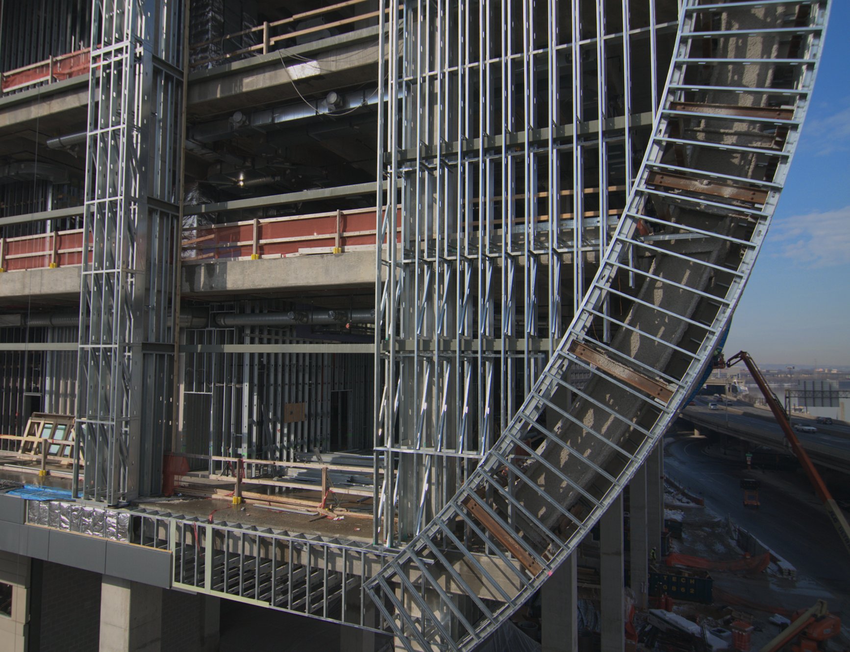 University of Louisville Arena under construction designed by Populous