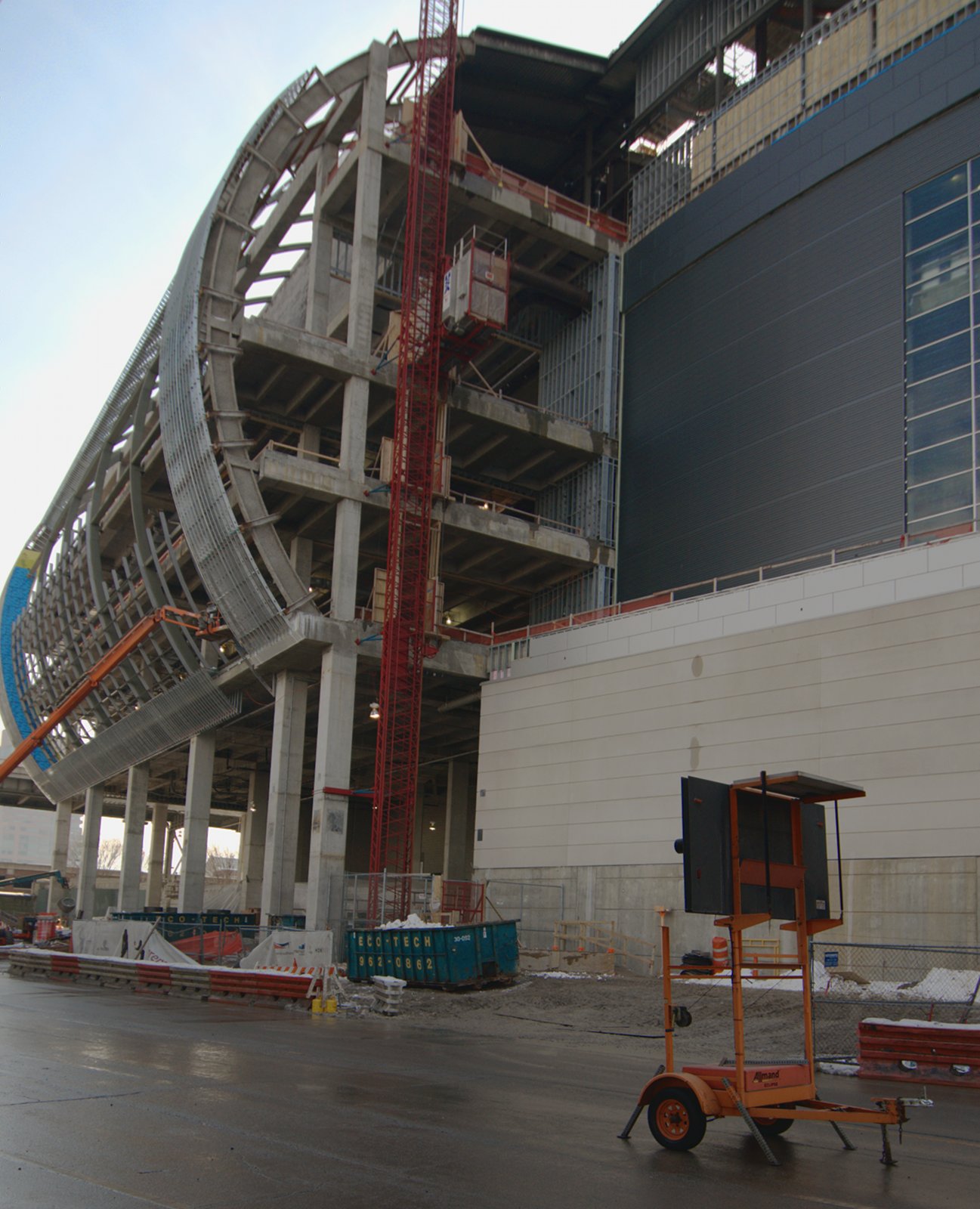 University of Louisville Arena under construction designed by Populous