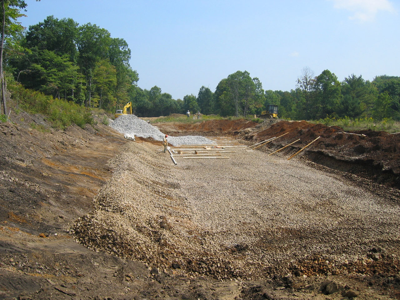 A SAPS unit being constructed near Snowshoe, Pennsylvania