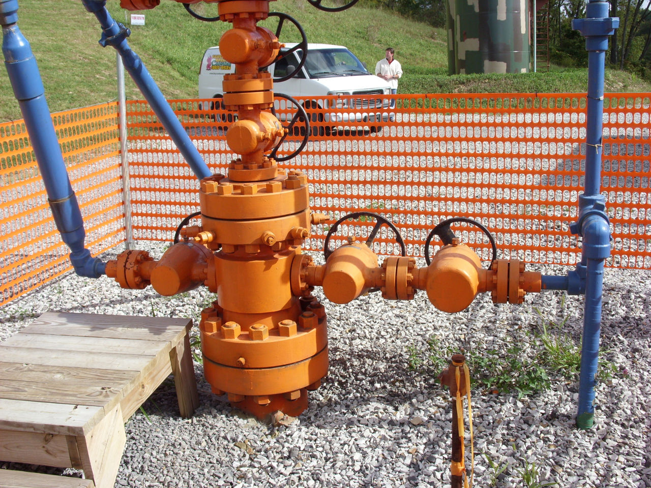 natural gas well head
