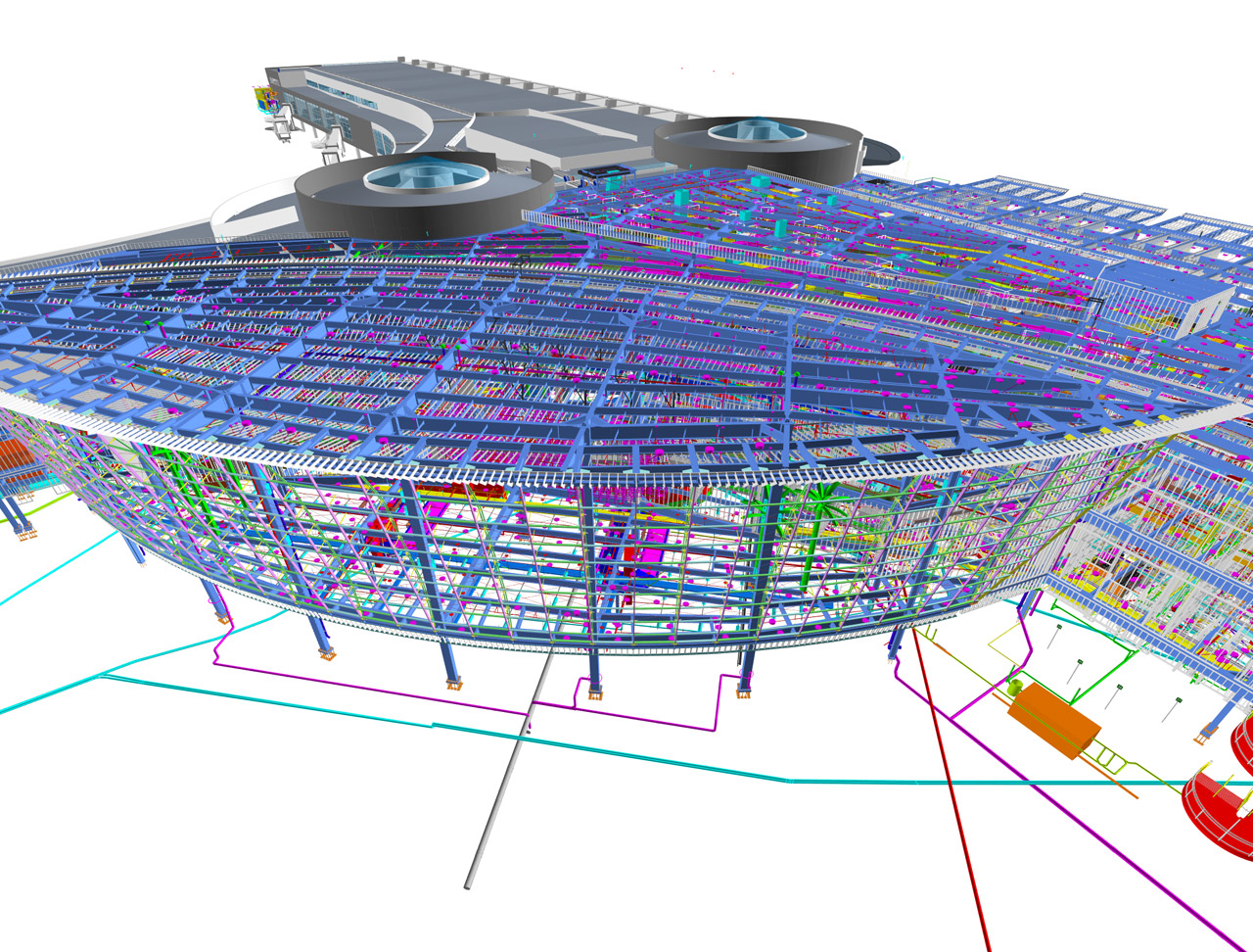 San Diego International Airport’s Terminal 2 in BIM | Image courtesy of HNTB Architecture