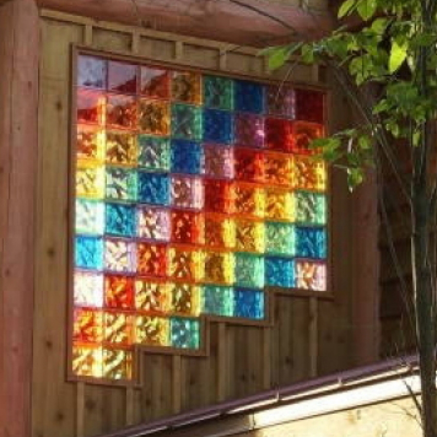 5 Hot Projects with Colored Glass Block Windows, Walls &amp; Showers